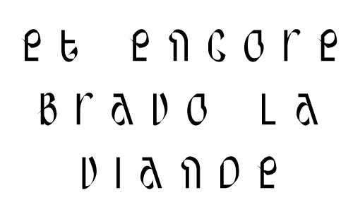 Elementary B typeface (Simon Renaud)
