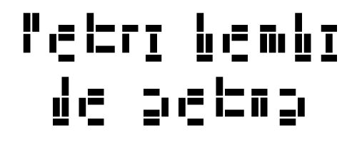 Elementary F typeface (Simon Renaud)